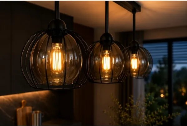 Felületre szerelhető csillár SOLO BLACK 3xE27/60W/230V