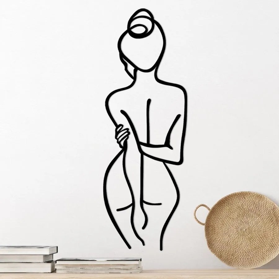 Fém fali dekoráció, Woman Body