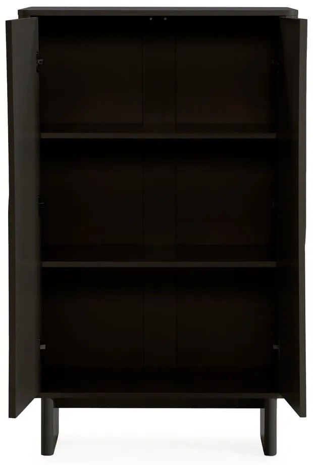 Fekete szekrény 80x130x40 cm Solei – MOME