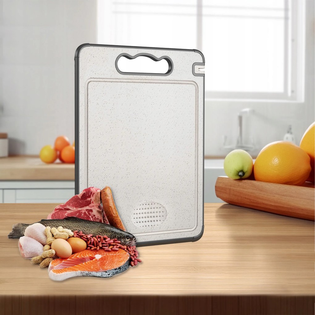 Rozsdamentes Acél Vágódeszka A Konyhába, Kétoldalas, Csúszásgátló