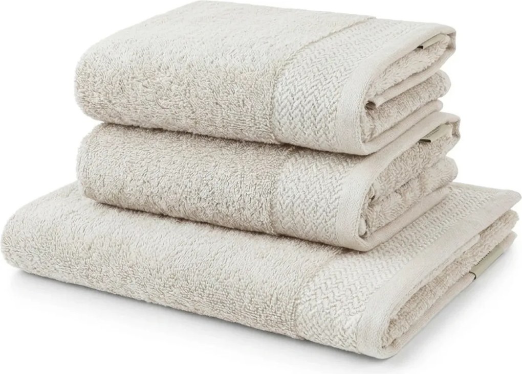 CLYR törölköző 50x100 cm, krém, 100% pamut