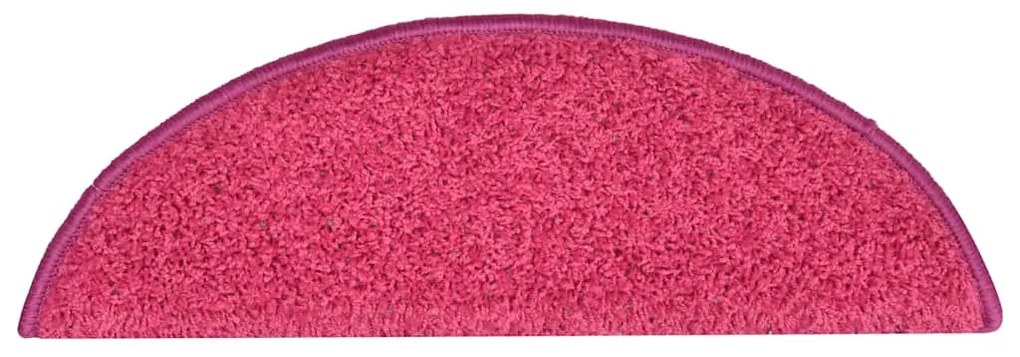 30 db rózsaszín félkör alakú lépcsőszőnyeg 56 x 17 x 3 cm
