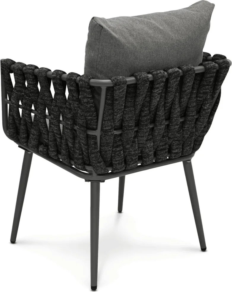 Kerti szék, fém, szövet, szürke, AZC-1105 GREY