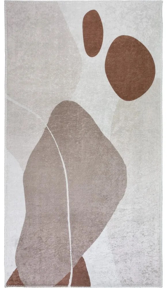 Krémszínű mosható szőnyeg 80x150 cm Sandy Rocks – Vitaus