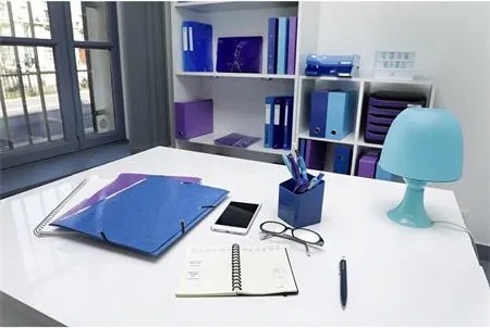 Gumis mappa, karton, A4, EXACOMPTA Iderama, világoskék (EX55827E)