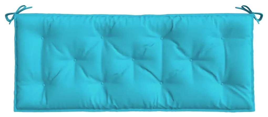 türkizkék szövet kerti padpárna 120 x 50 x 7 cm