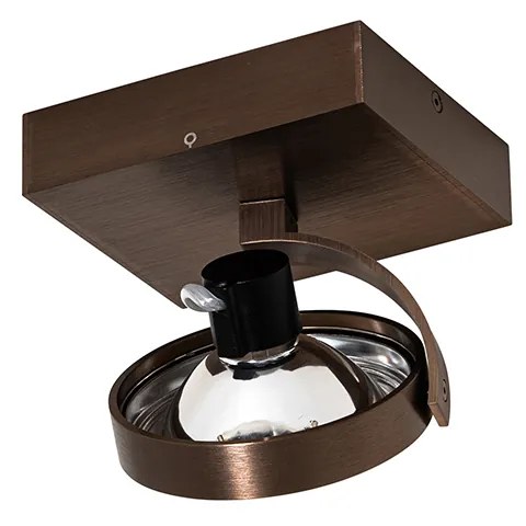 Design spotlámpa sötét bronz forgatható és dönthető - Go