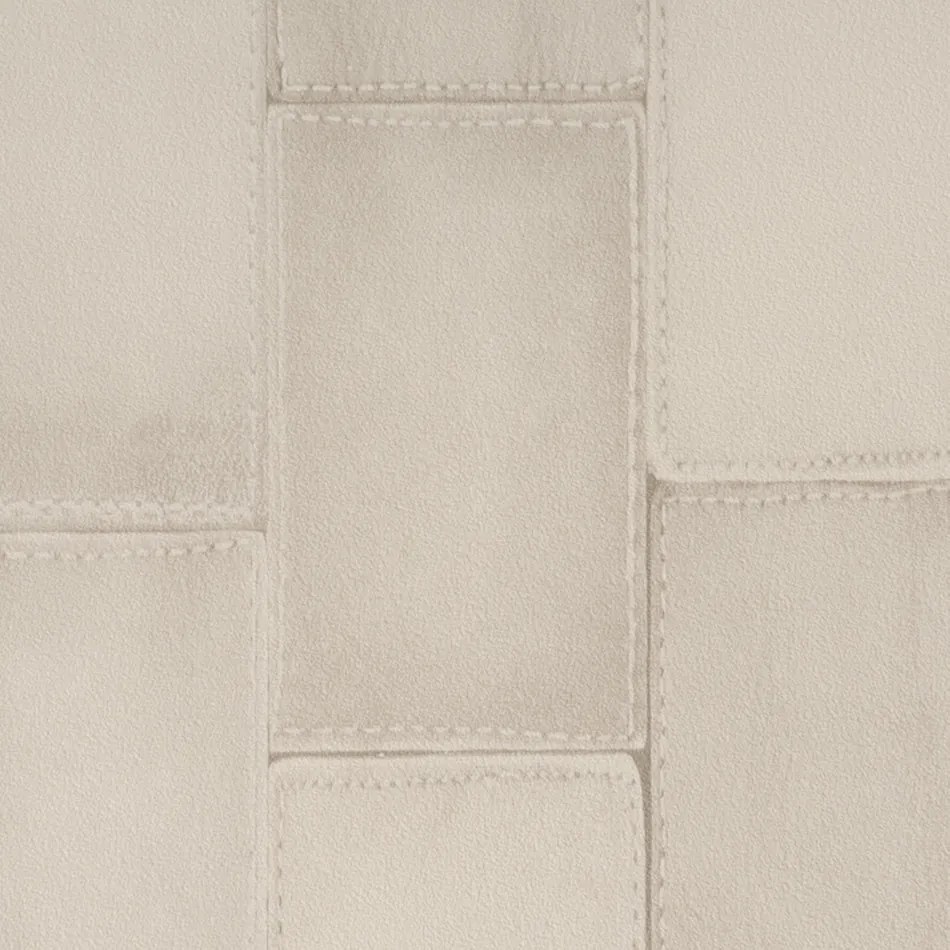 Halvány szürke varrott bőr mintás tapéta (475807)