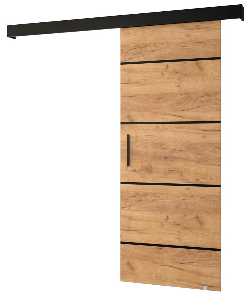 Tolóajtó 70 cm Slavdro 4 (arany craft + matt fekete). Akció -17%. 1108751