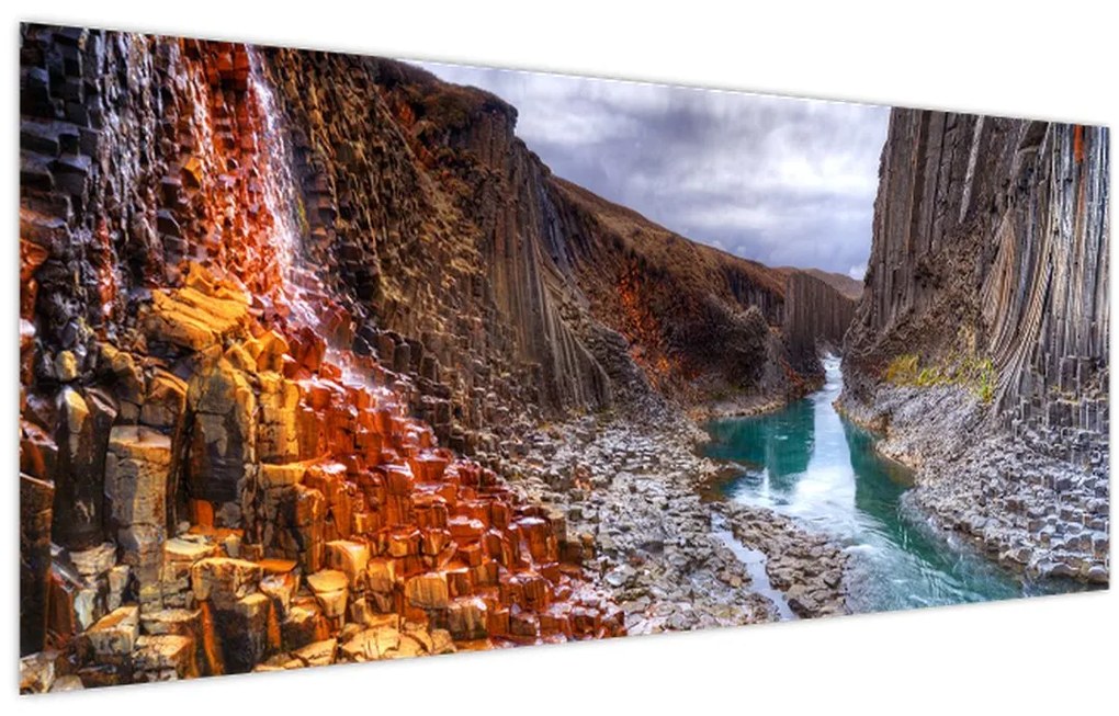 Kép - Studlagil kanyon (120x50 cm)