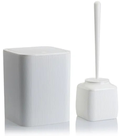 Fürdőszobai készlet CRYSTAL 5 db fehér