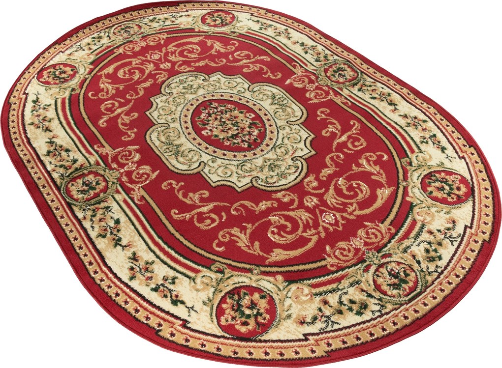 Ovális szőnyeg Bcf 140x200 Klasszikus Divatos Tömör Török Szőnyeg 28r