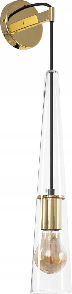 Fali Lámpa Üveg Fali Lámpa Gold Glamour Gold