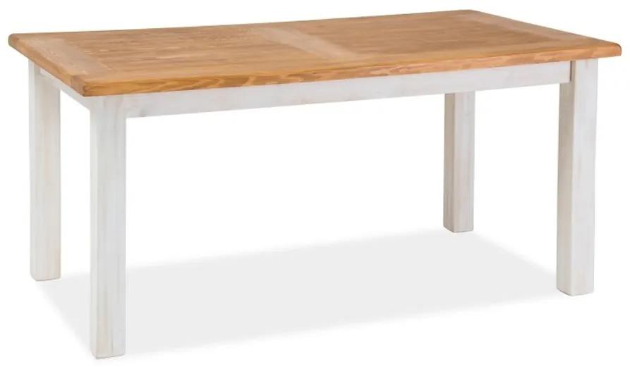 POP II szétnyitható asztal székek nélkül, 140-240x76x80, méz barna/fehérített borovifenyő