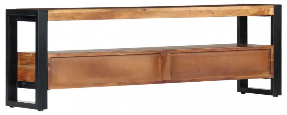 tömör akácfa TV-szekrény 140 x 30 x 45 cm