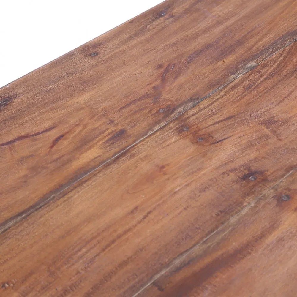 vidaXL fehér tömör mahagóni fa fiókos íróasztal 117 x 57 x 75 cm