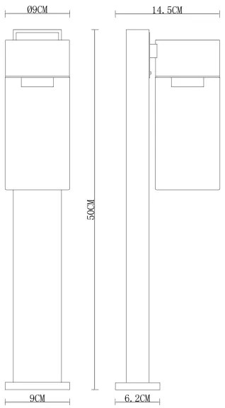 Globo 31976 - Kültéri lámpa ETSI 1xE27/40W/230V 50 cm IP44