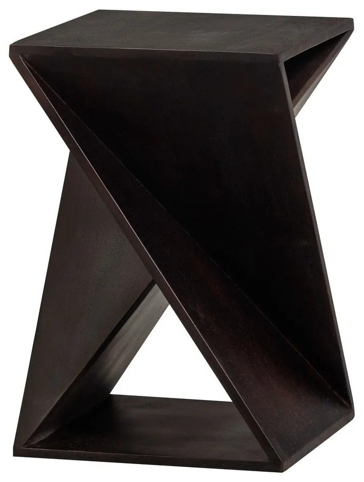 Akácfa tárolóasztal 41x41 cm Ikem – WOOOD