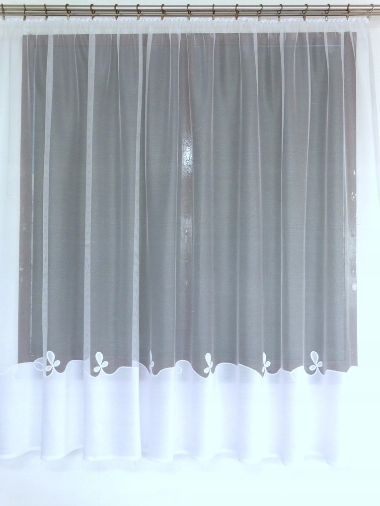 Mg Függöny 618/209 Fehér 200X130cm Kész G Szalaggal