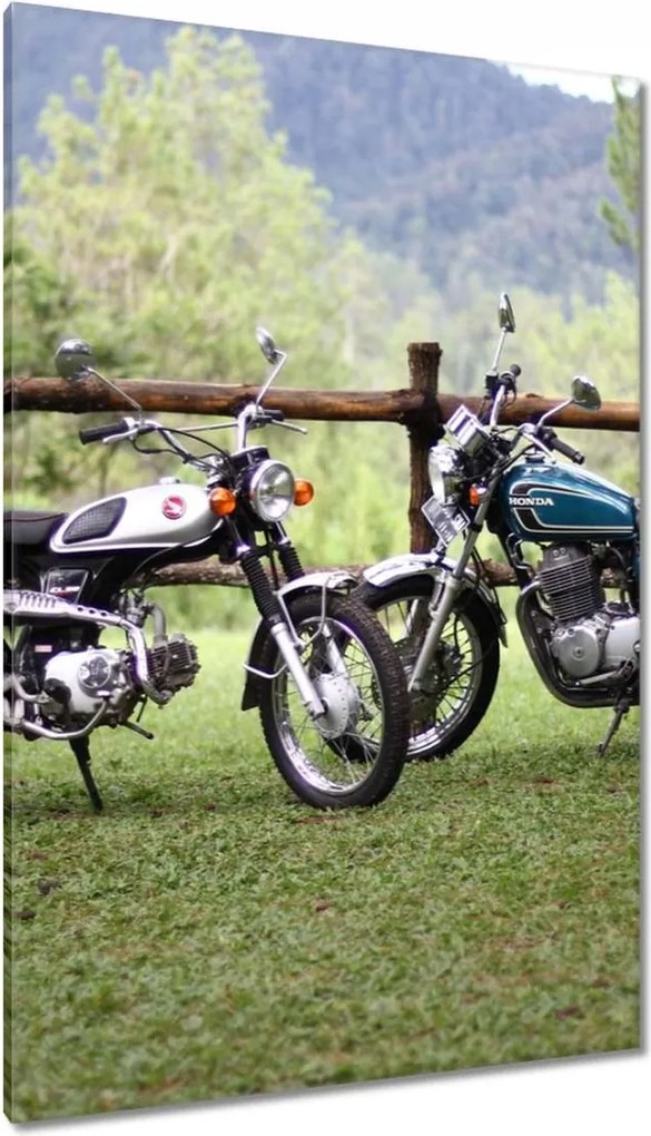 Vászonkép 80x120 Klasszikus motorkerékpár Motor