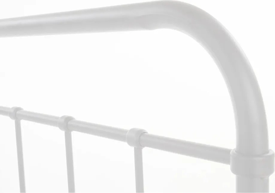 Ágy 120x200 cm fehér színben – PABLO