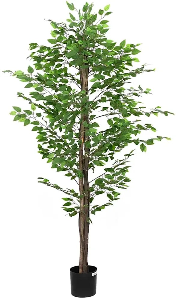 vidaXL zöld mű fikusz fa 1260 levéllel 200 cm