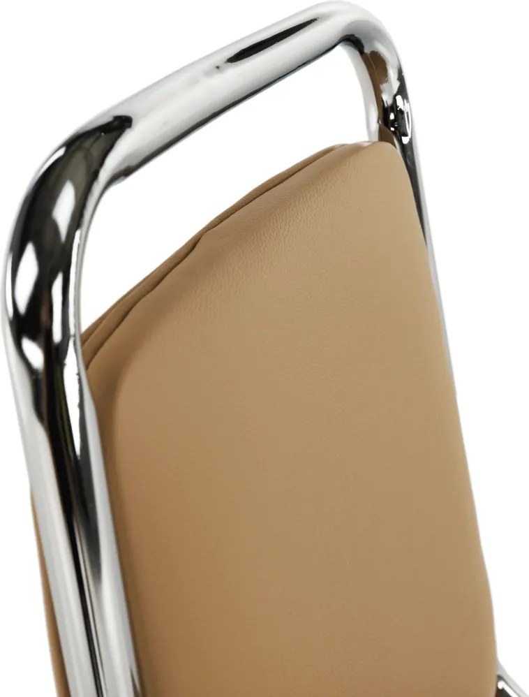 Szék tárgyalóterembe, barna textilbőr, ZEKI