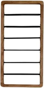 Barna fali bortartó polcos állvány, palackok száma 6 Sorrento – Light &amp; Living