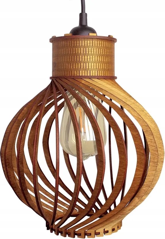 Fából Készült Mennyezeti Függőlámpa Erybol Gesztenye