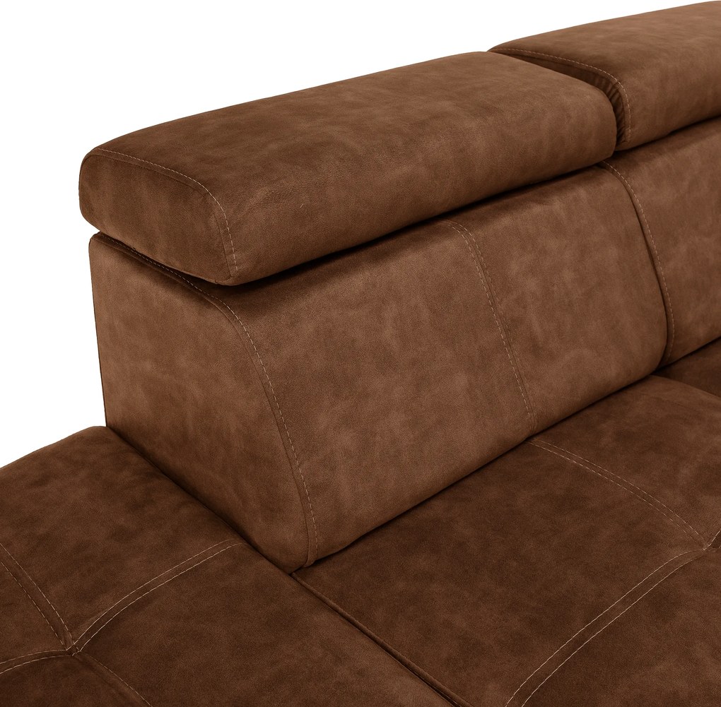 Ülőgarnitúra, barna, balos, MALAGA