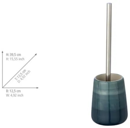 WENKO 22648100 - WC szett POTTERY 12,5x39,5 cm türkiz