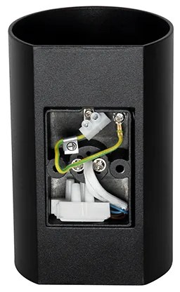 Kerek design fali lámpa fekete - Sabbir