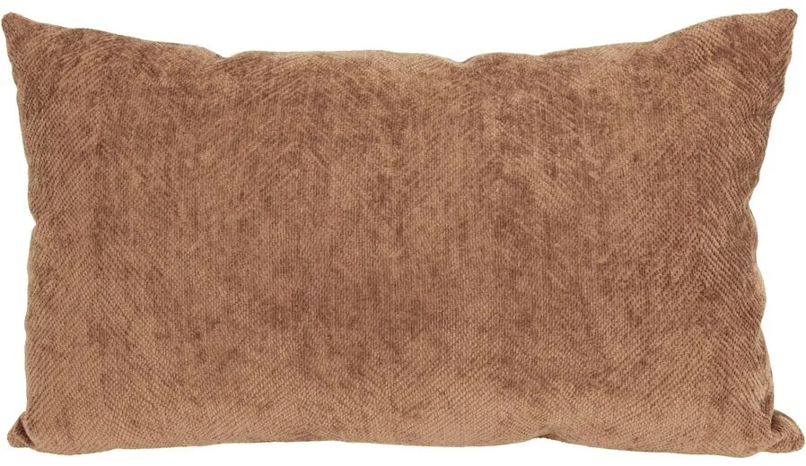Chenille Warm Brown párna, 30 x 50 cm
