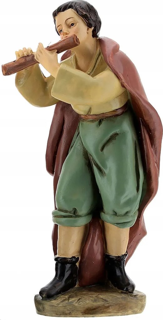 Betlehem dekorációs figura "Zenész fuvolával"- 15cm magas figurákhoz
