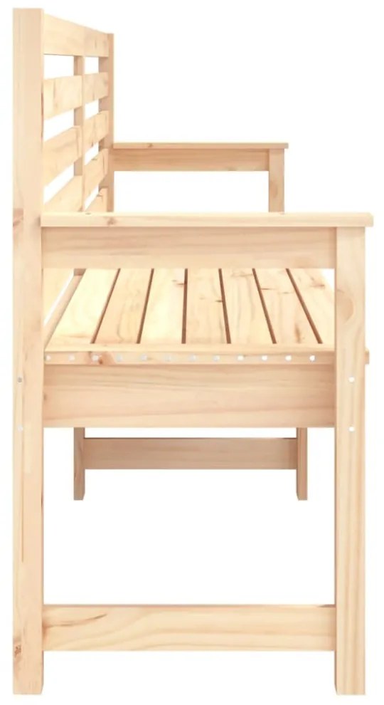 tömör fenyőfa kerti pad 203,5x48x91,5 cm