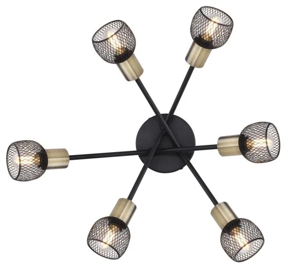 Globo 54028-6S - Csillár FIASTRA 6xE14/40W/230V