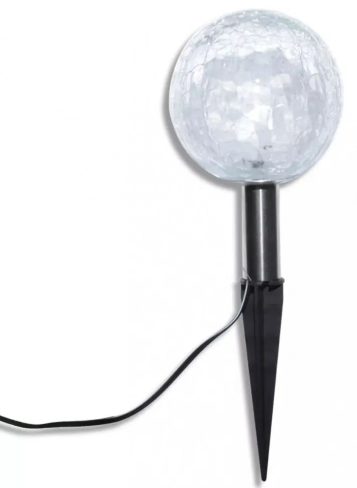 3 db LED kerti gömblámpa cövekkel és napelemmel