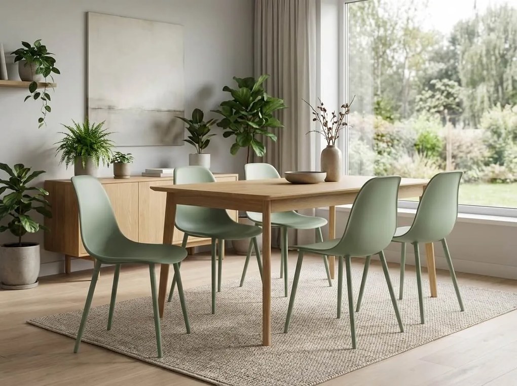 Étkezőszék OSAKA műanyag, világoszöld