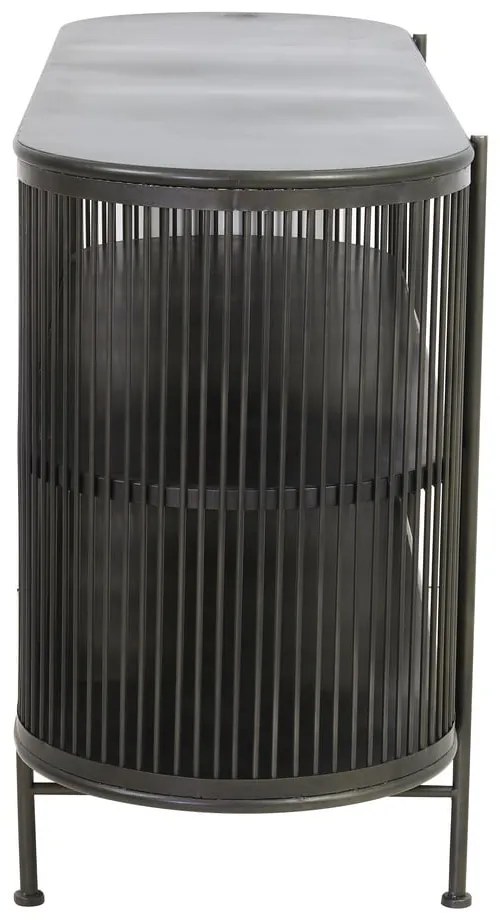 Fekete fém alacsony komód 149x80 cm Yinthe - Light &amp; Living