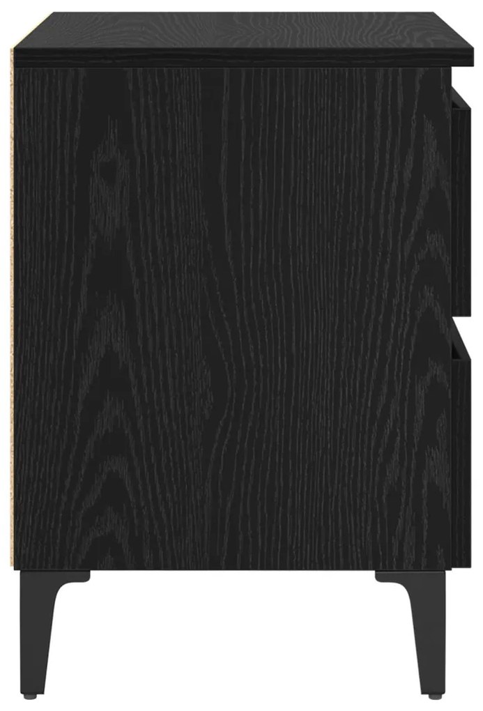 Éjjeliszekrény Musta tammi 40 x 35 x 50 cm Faanyag
