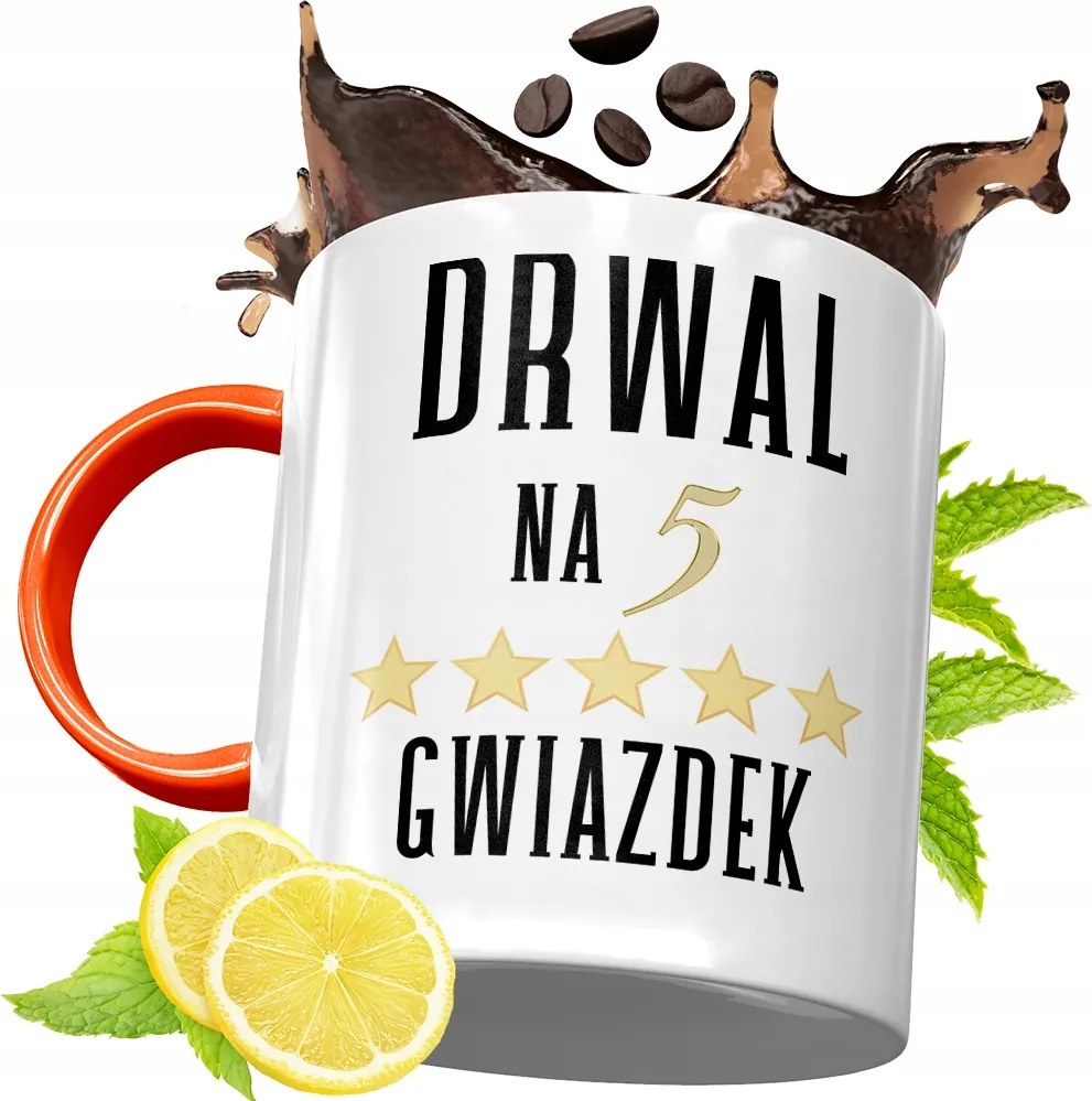 Narancssárga Bögre Favágónak Ajándék fényképes nyomattal