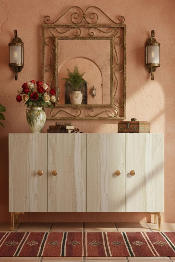 Simple 120 - White, Travertine