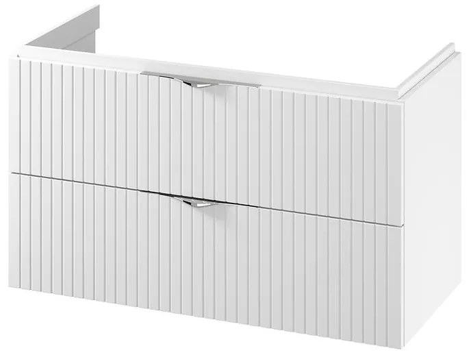 Cersanit S1015-014 - Falra szerelhető fürdőszobai mosdó alatti szekrény TIRSO 100x45 cm fehér