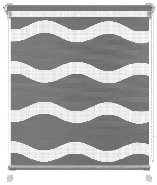 Gario Sávroló Mini Wave Szürke Szélesség: 122 cm, Magasság: 220 cm