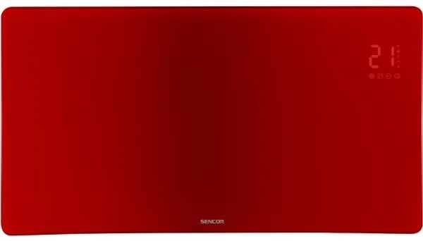 Sencor - Okos elektromos konvektor/hősugárzó 1200/2400 W/230 V IP24 Wi‑Fi piros
