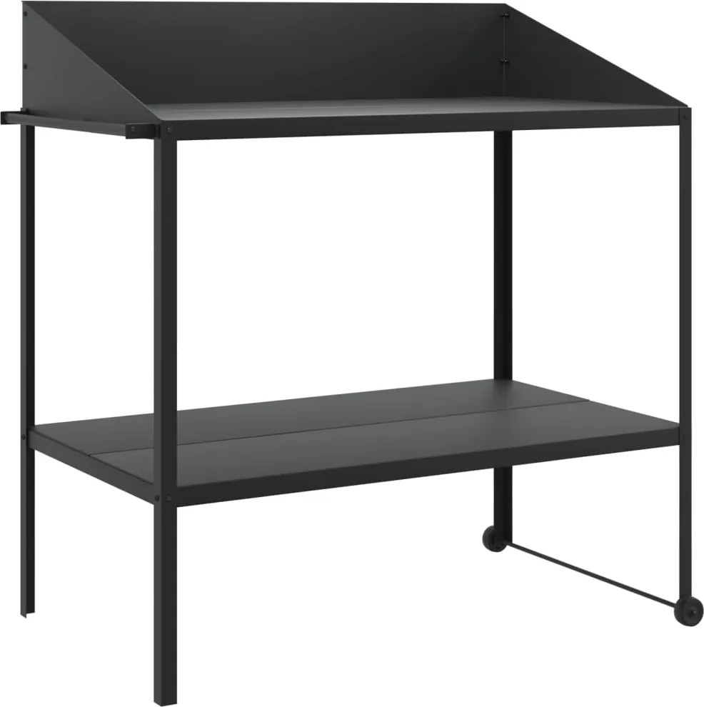 vidaXL antracitszürke horganyzott acél növénytartó 100x54,5x100 cm