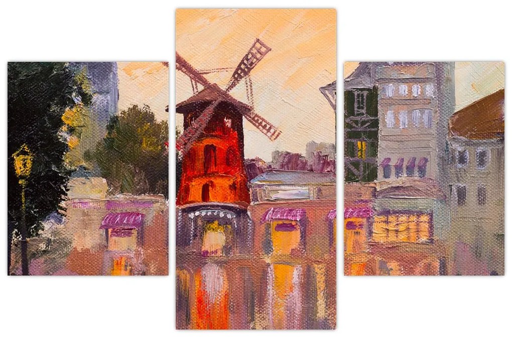 Kép - Moulin rouge, Párizs, Franciaország (90x60 cm)