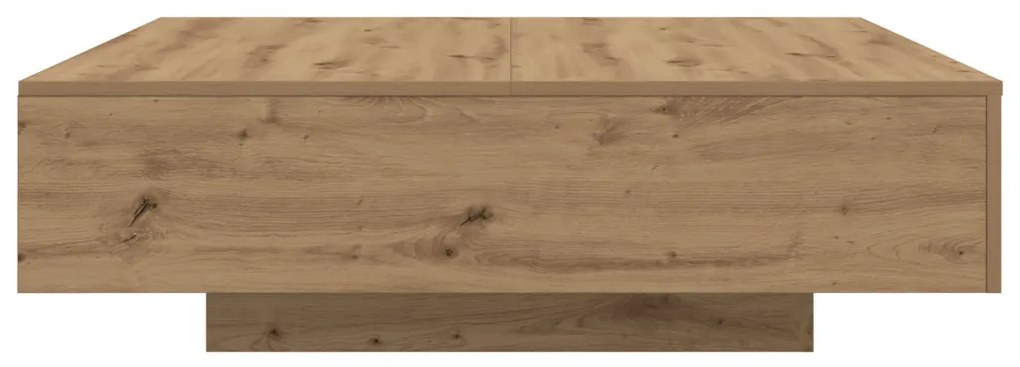 Dohányzóasztal kézműves tölgy 100 x 100 x 31 cm Faanyag