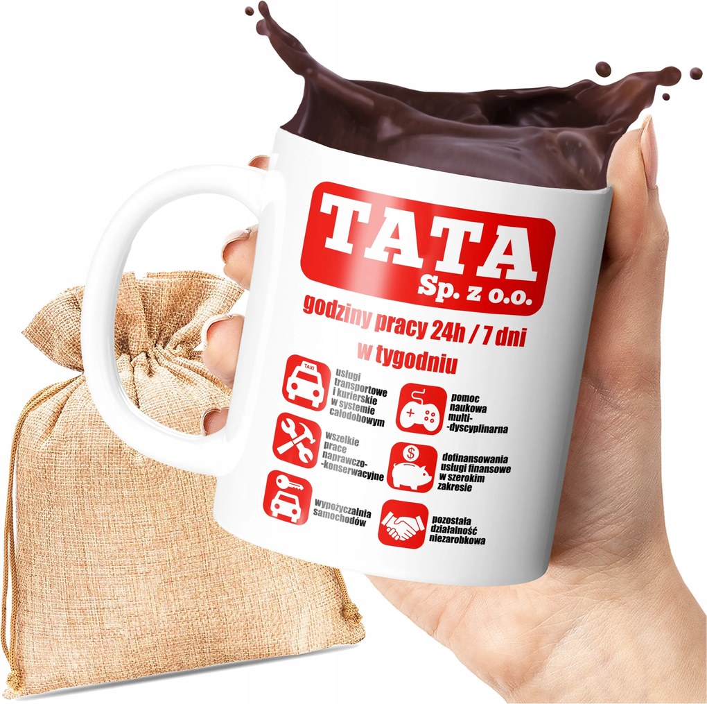 Bögre Nyomtatás Vicces Ajándék Munkaidő 24H/7 Nap A Héten Print