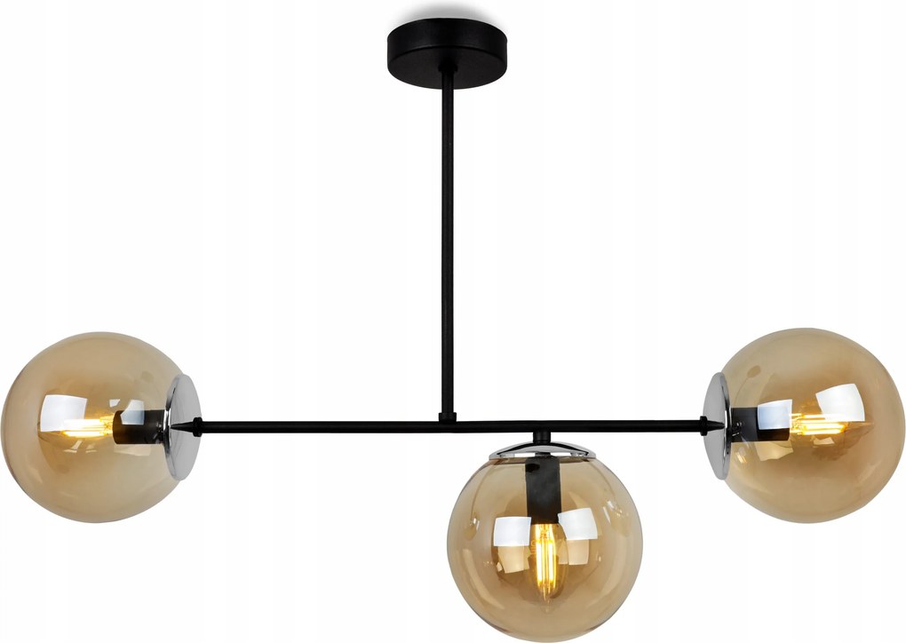 Mennyezeti Lámpa Lógó Csillár Hármas Modern Loft Üveg Gömbök